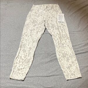 lululemon athletica White and Gray Patterned Leggings